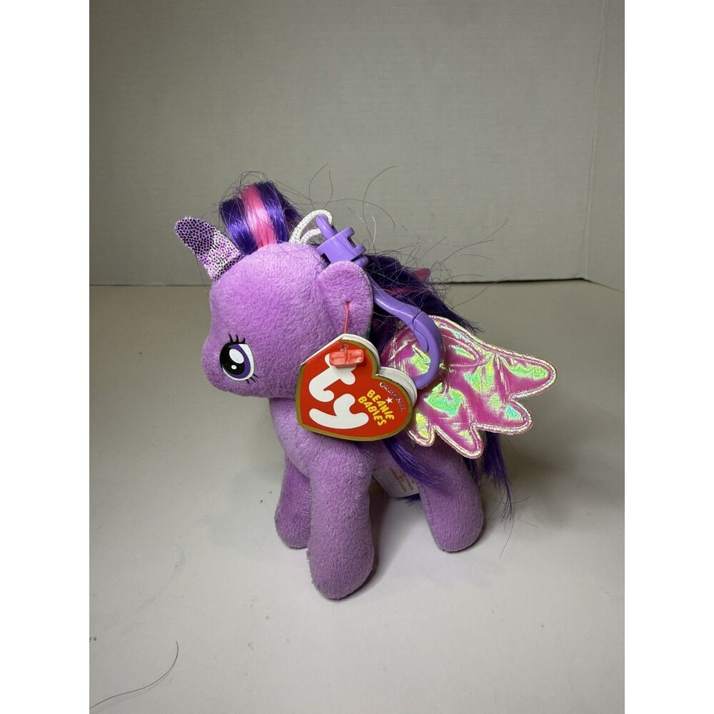 Ty Original Beanie Babies My Little Pony Twilight Sparkle  5" Backpack Keychain